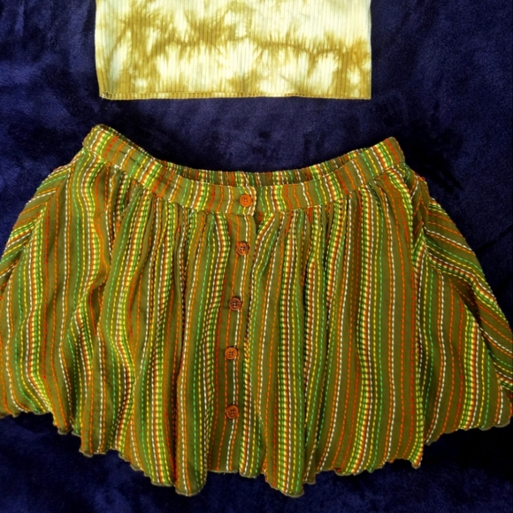 NWOT KIMCHI BLUE MINI SKIRT, SIZE L - Picture 3 of 5